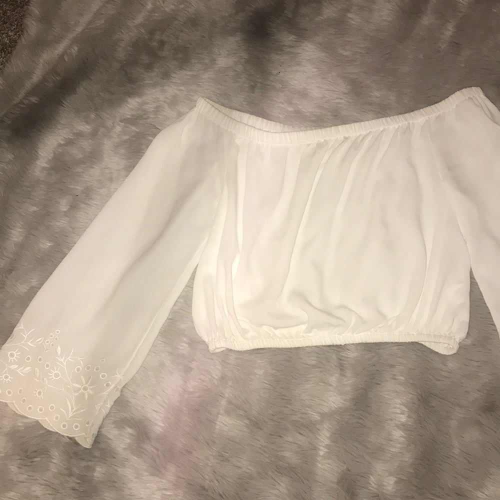 Pac sun off the shoulder crop top